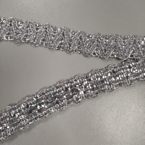 PASAMANERÍA METALIZADA 30mm. - Varios Colores - Plata