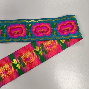 Tapacosturas Bordado Floral 5 cm- Varios Colores - Verde