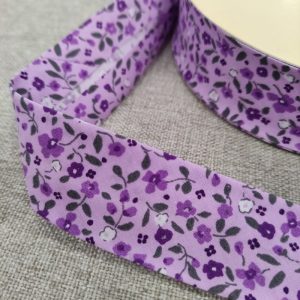 Bies Floral 30mm.- Varios Colores - Morado