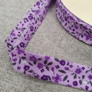 Bies Floral 18mm.- Varios Colores - Morado