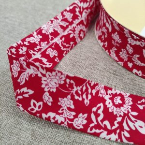 Bies Flores Blancas 30mm.- Varios Colores - Rojo