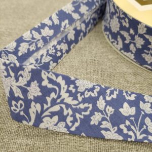 Bies Flores Blancas 30mm.- Varios Colores - Azul