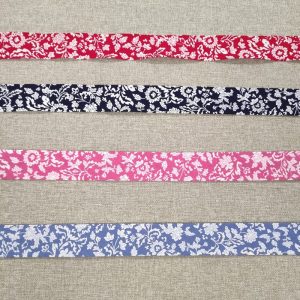 Bies Flores Blancas 30mm.- Varios Colores