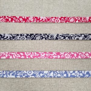 Bies Flores Blancas 18mm.- Varios Colores