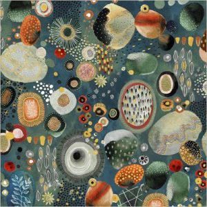 WINDHAM FABRICS "Flora and Form"- BLUE MIX