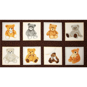 Exclusively Quilters- Panel Love Me, Teddy Bear