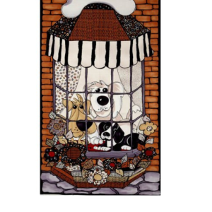 Loralie Designs- Panel Doggies In The Window