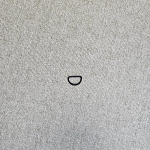 Anilla "D" Metálica 15mm - varios colores - Negro Mate