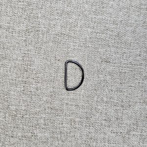 Anilla "D" Metálica 20mm - varios colores - Negro