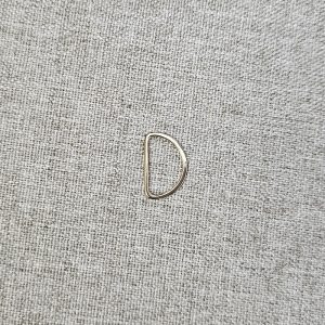 Anilla "D" Metálica 20mm - varios colores - Dorado