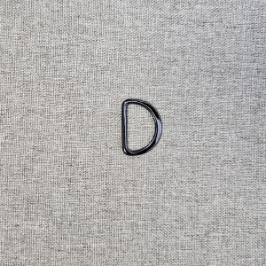 Anilla "D" Metálica 26mm - varios colores - Negro