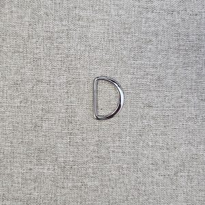 Anilla "D" Metálica 26mm - varios colores - Plata