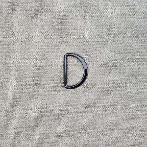 Anilla "D" Metálica 31mm - varios colores - Negro