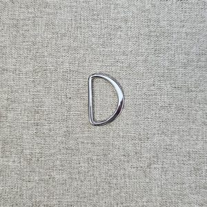 Anilla "D" Metálica 31mm - varios colores - Plata