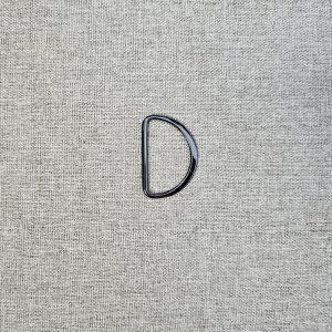 Anilla "D" Metálica 38mm - varios colores - Negro