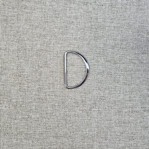 Anilla "D" Metálica 38mm - varios colores - Plata