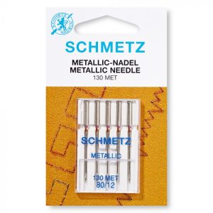 Agujas para Máquinas de Coser SCHMETZ- Aguja Metalic - 80