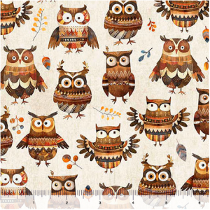 Algodón Forest Buho