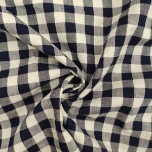 Algodón Cuadros Vichy- Varios Colores - Azul Marino