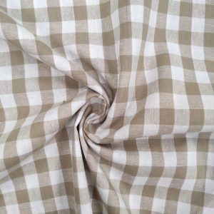Algodón Cuadros Vichy- Varios Colores - Beige