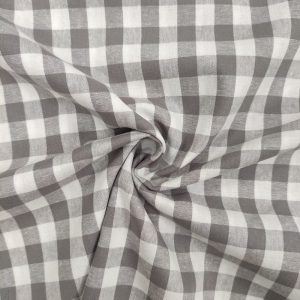 Algodón Cuadros Vichy- Varios Colores - Gris