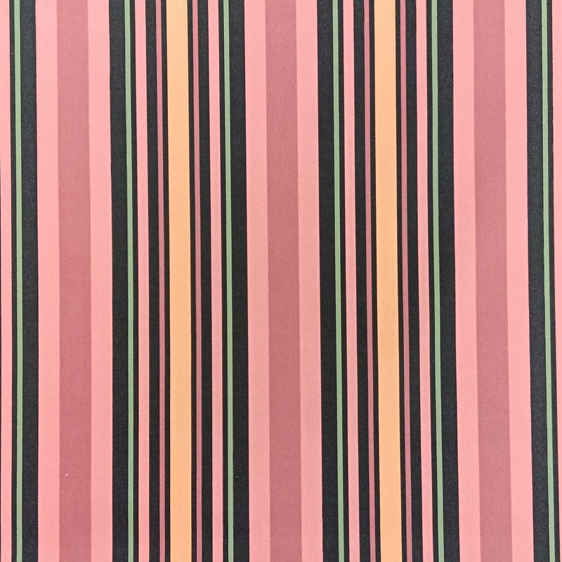 Algodón Ederra Rosa Rayas