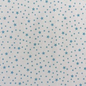 Algodón Estrella DUET - Varios Colores - Blanco-Azul Turquesa