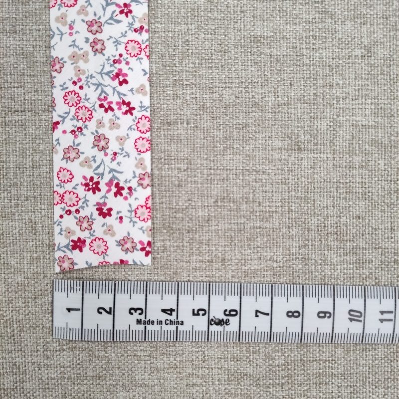 Bies 30mm. Pequeñas Flores Con Beige- Varios Colores - Imagen 2