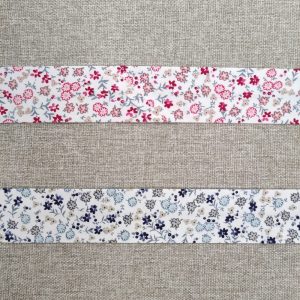 Bies 30mm. Pequeñas Flores Con Beige- Varios Colores