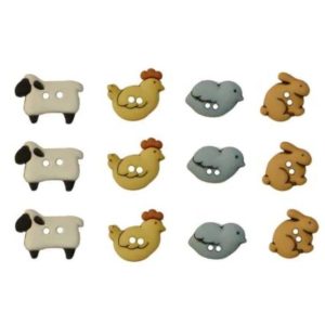 Botones Creativos- Country Critters