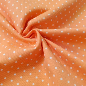 Piqué Canutillo Topos Gamma Joy - Varios Colores - Naranja-Blanco