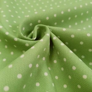 Piqué Canutillo Topos Gamma Joy - Varios Colores - Verde-Blanco