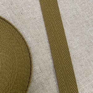 Cinta Mochila Espiga Algodón 30mm- Varios Colores - Verde oliva