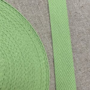 Cinta Mochila Espiga Algodón 30mm- Varios Colores - Verde Pistacho