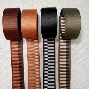 Cinta Mochila Rayas Desiguales 40mm - Varios Colores - Verde Caqui