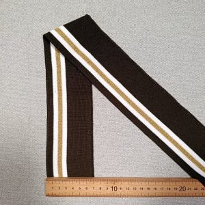 Cenefa Puños Rayas Caqui