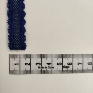 Cinta Elástica Puntilla 12 mm- Varios Colores - Gris