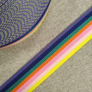 Cinta Mochila 40mm Rayas Multicolor- Varios Colores - Vivos