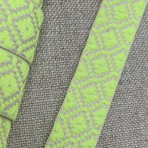 Cinta Mochila Étnica Rombos 30mm.- Varios Colores Flúor - Amarillo Flúor