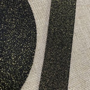 Cinta Mochila Metalizada 30mm- Varios Colores - Negro-Oro