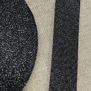 Cinta Mochila Metalizada 30mm- Varios Colores - Negro-Plata