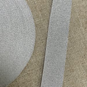 Cinta Mochila Metalizada 30mm- Varios Colores - Plateado