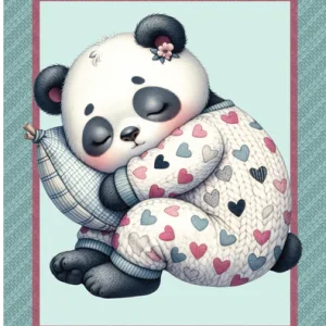 Devonstone Collection- Panel Osito Panda Durmiendo