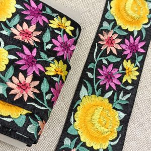 Galón Flores 60mm- Varios Colores - Amarillo