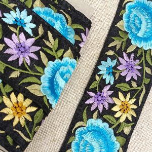 Galón Flores 60mm- Varios Colores - Azul