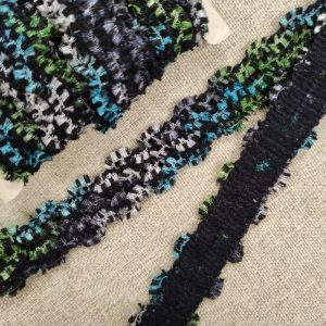 Galón Pelo 22mm- Tonos Azul y Verde