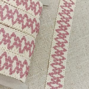 Galón Rafia Bicolor - Varios Colores - Rosa Maquillaje