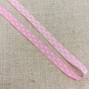 Galón Topos 10mm- Varios Colores - Rosa