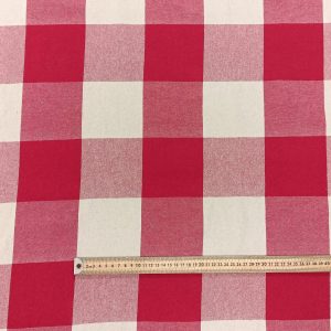 ALGODÓN RÚSTICO VICHY XL-Varios Colores - Rojo