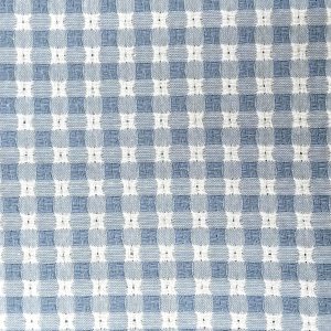 ALGODON JACQUARD CUADROS-Varios Colores - Azul